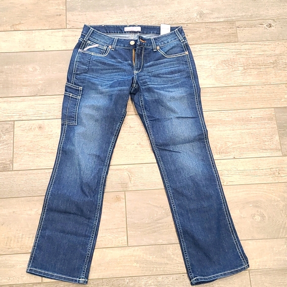 Ariat Denim - Ariat Rebar Woman's Jeans, Mid Rise Straight Size 30R